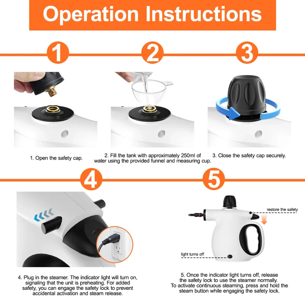 Portable Handheld Steam Cleaner