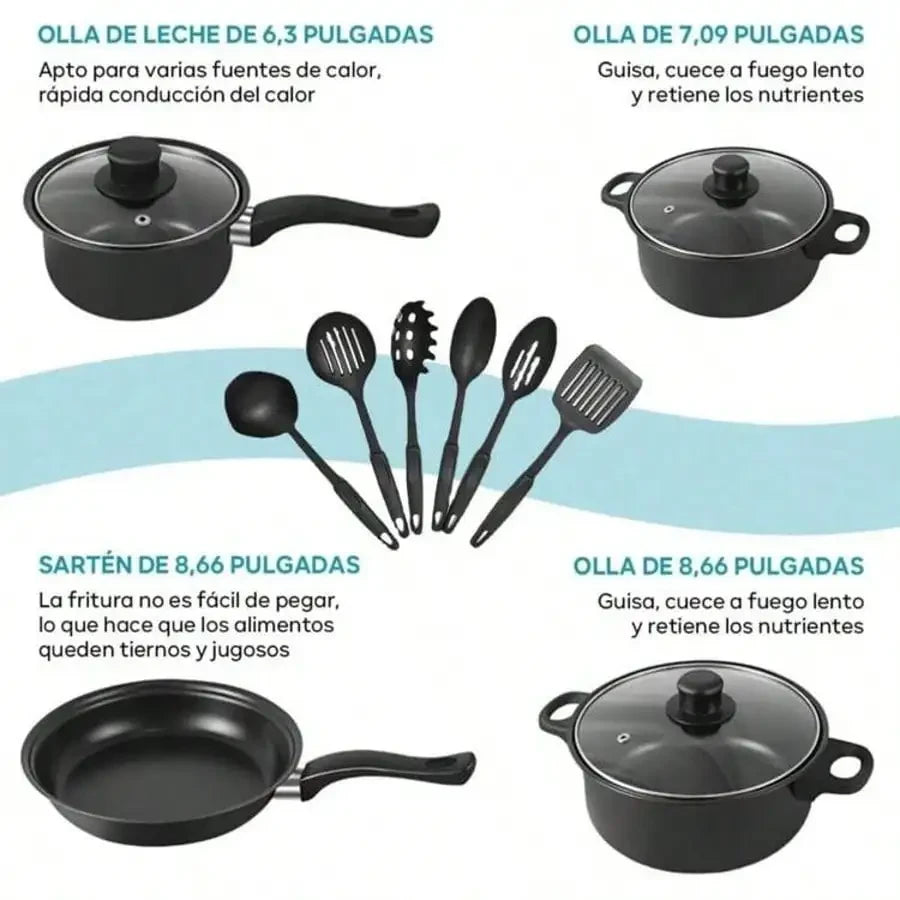 13-Piece Nonstick Cookware Set