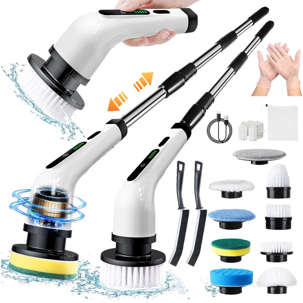 Rotating Electric Scrubber 9 Brush Heads