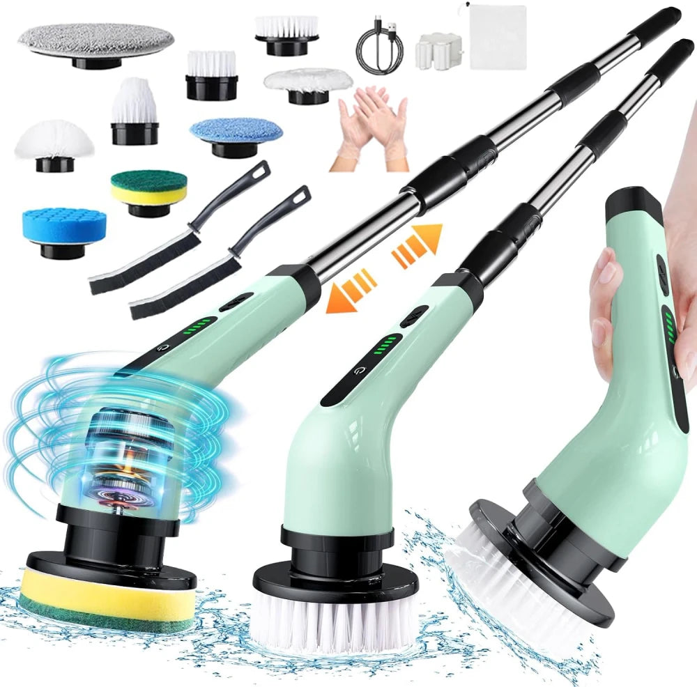 Rotating Electric Scrubber 9 Brush Heads