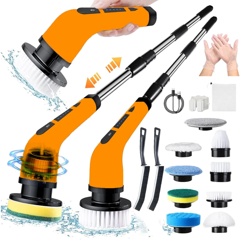 Rotating Electric Scrubber 9 Brush Heads